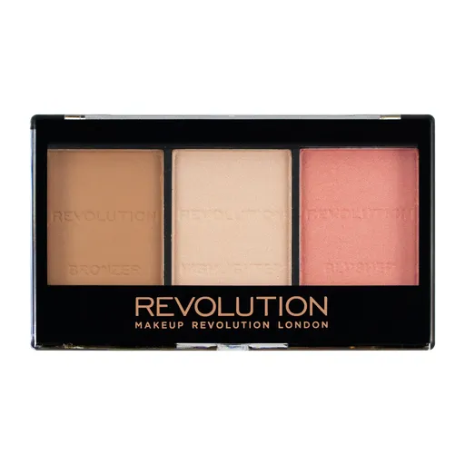 Revolution Paletă pentru contur facial cu efect de iluminare (Ultra Brightening Contour Kit) C01