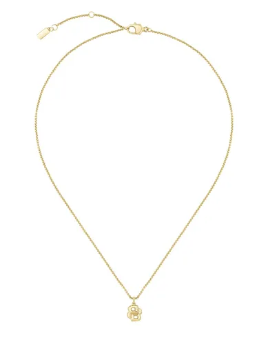 Hugo Boss Colier original pentru femei placat cu aur Double B 1580747