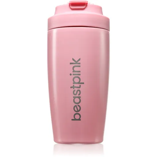 BeastPink Thermo Mug cană termoizolantă cu pai culoare Pink 500 ml