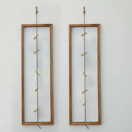 Raft de perete, Hanah Home, Raf287, 20x70x2 cm, Lemn masiv, Lemn