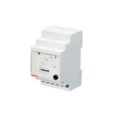 Ampermetru analog cu conectare directa 0-10A 3 module Gewiss GW96871
