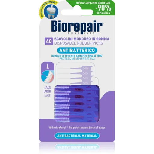 Biorepair Rubber Picks Large scobitoare Purple 40 buc