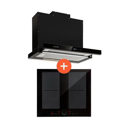 Klarstein Duo Gourmet, hotă și plită cu inducție, puternică și modernă