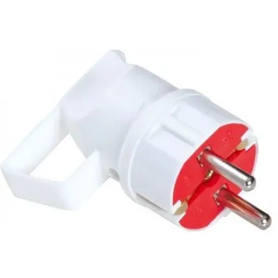 Stecher Schuko Starke ST01400, 16A 2P+E inel 90 grade alb