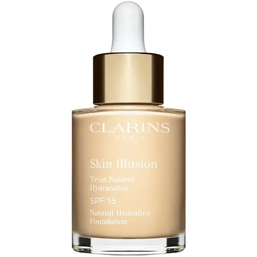 Clarins Skin Illusion Natural Hydrating Foundation makeup radiant cu hidratare SPF 15 culoare 100.5W Cream 30 ml