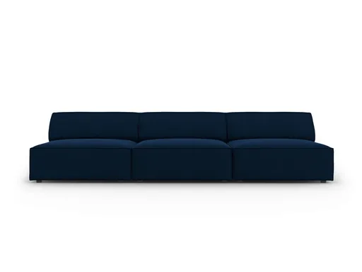 Canapea 3 locuri, Jodie, Micadoni Home, BL, 240x102x70 cm, catifea, albastru regal
