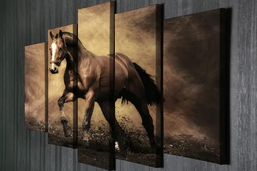 Tablou decorativ, BC040, 70 x 20 cm, Multicolor