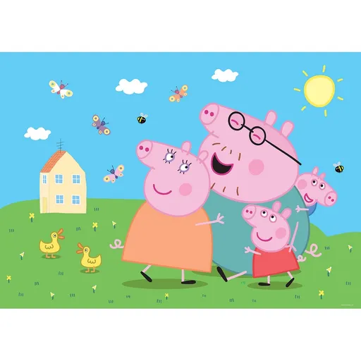 Foto-tapet copii Pepa Pig 252 x 182 cm, 4 piese