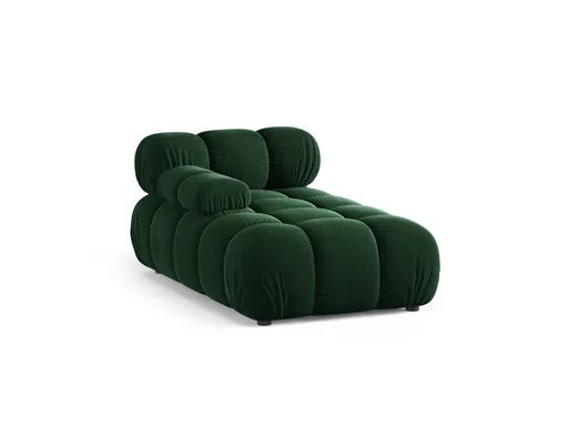Sezlong living stanga 1 loc, Bellis-51, Micadoni Home, 155x94x70 cm, catifea, verde bottle