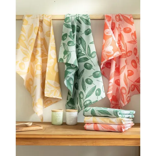 Set de 3 prosoape cu motiv de măsline