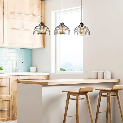 Lustra, Opviq, 942FLG1228, Negru/Maro antic