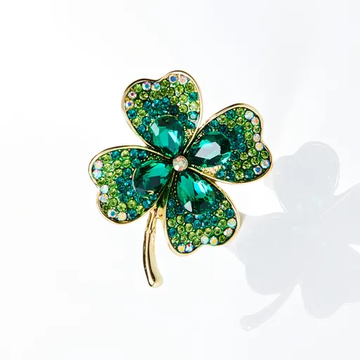 Broșă Trifoi cu patru foi