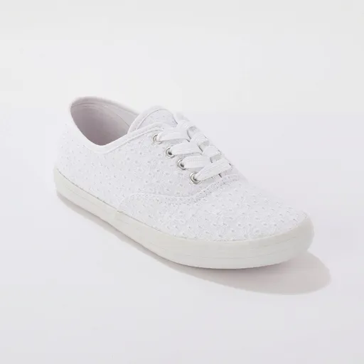 Adidași din pânză cu broderie