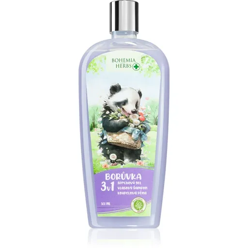 Bohemia Gifts & Cosmetics Bohemia Herbs Blueberry spumant de baie și gel de duș pentru copii 500 ml