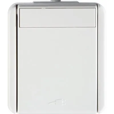 Fontana Priza SCHUKO 1P 16A PT IP44 Alb, TEM Modul TEM-VF10PW-U