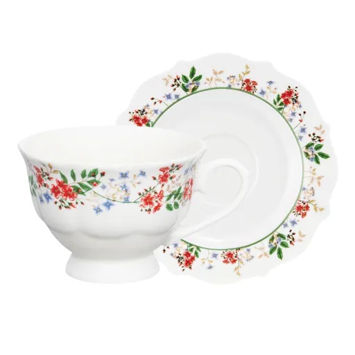 Set ceai / cafea 12 piese, Rosalia, Ambition, 200 ml, portelan, multicolor