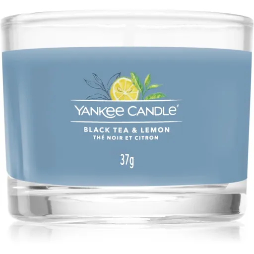 Yankee Candle Black Tea & Lemon lumânare votiv glass 37 g