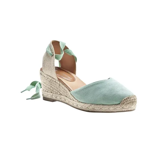 Sandale cu șireturi, toc