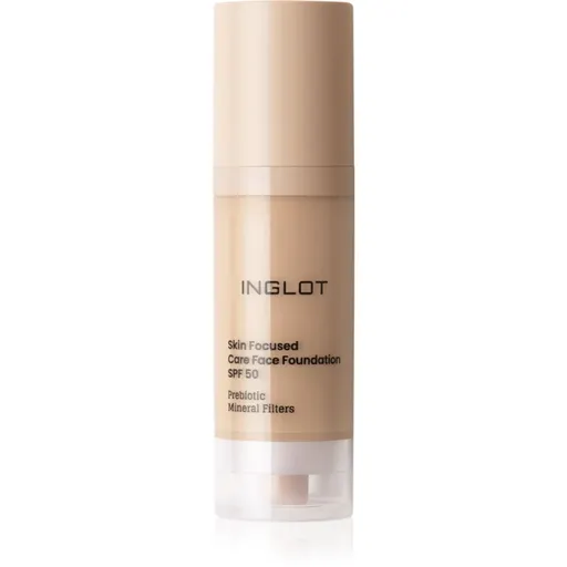 Inglot Skin Focused Care Face Foundation SPF 50 acoperire make-up SPF 50 culoare 304 Classic Beige 30 ml