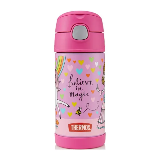 Thermos FUNtainer Termos copii cu pai - unicorn 355 ml