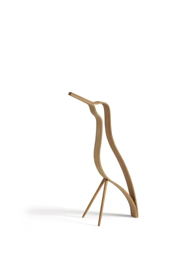 Decorat pasăre Woody 18cm, stejar - COOEE