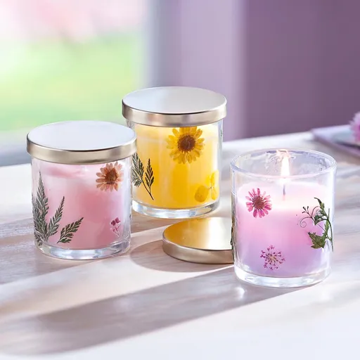 Lumânări parfumate în pahar Blossom – set de 3 bucăți