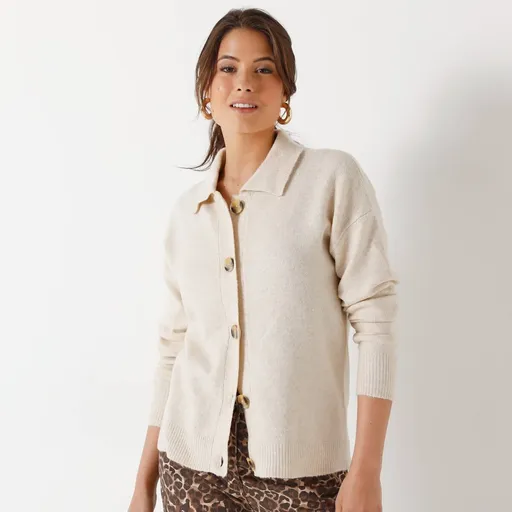 Pulover cu guler înalt, confecționat din poliester reciclat