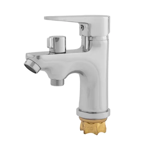 Baterie lavoar Fleko FZ069-401, Monocomanda, cartus ceramic 40mm, Racorduri Incluse