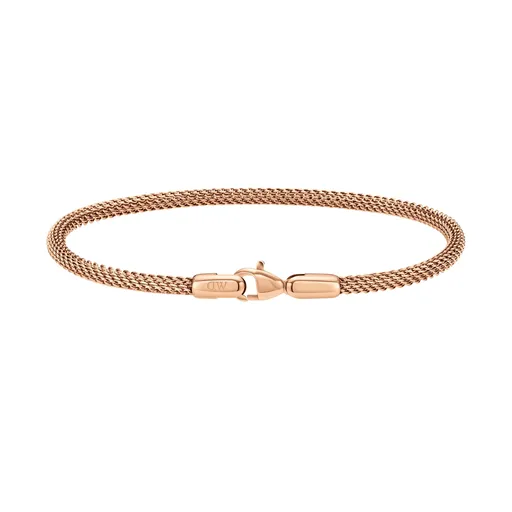 Daniel Wellington Brățară din bronz la modă din oțel Mesh Perfect Pair DW0040068 19.5 cm