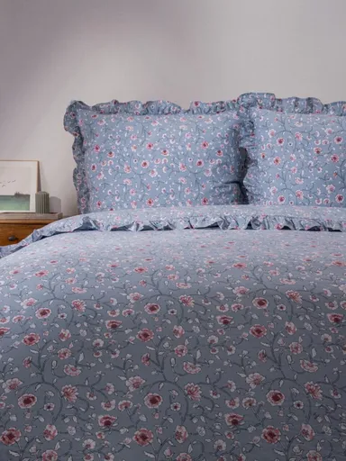 Lenjerie de pat dubla Julia, Homla, 3 piese, 160x200 cm, bumbac, multicolor