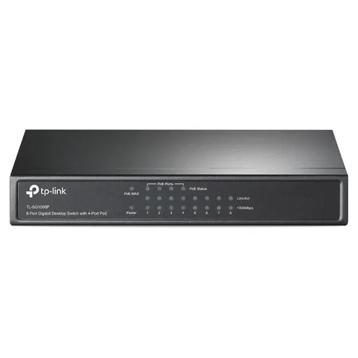Switch Gigabit cu 8 porturi Desktop si 4 porturi PoE TL-SG1008P