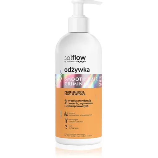 so!flow Frizzy and Dry Hair Protein-Emollient Conditioner balsam cu efect de netezire anti-electrizare 300 ml