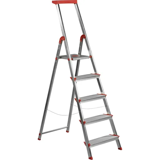 Rolser Scări din aluminiu Brico pentru uz profesional EN131, 5 trepte