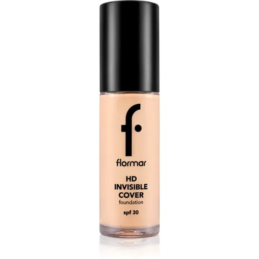 flormar HD Invisible Cover Foundation Machiaj usor cu efect de luminozitate SPF 30 culoare 040 Light Ivory 30 ml