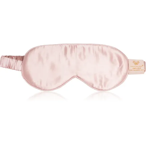 Crystallove Silk Eye Mask mască pentru dormit Rose 1 buc