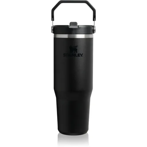 Stanley IceFlow™ Flip Straw Tumbler sticlă inoxidabilă pentru apă Black 2.0 890 ml