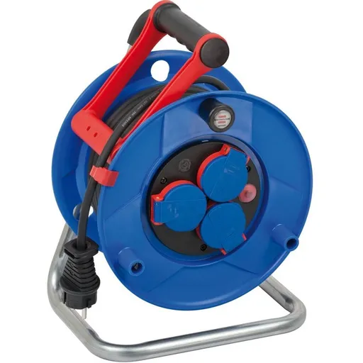 Prelungitor exterior Brennenstuhl Garant cu tambur, 3 prize, H05RR-F 3G1,5, 20m, IP44 1217020