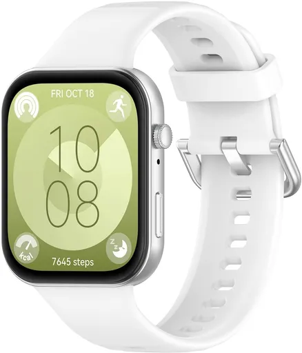 4wrist Curea din silicon pentru Huawei Fit 3 - White