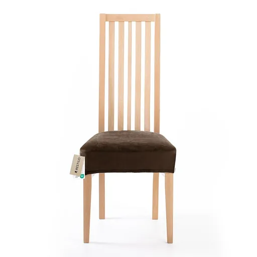 Restilo Husă elastică pentru scaun Sento maro închis, 40 x 40 + 5 cm, maro închis