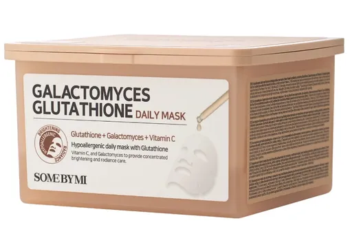 Some By Mi Mască de față pentru luminare Galactomyces Glutahione (Daily Mask) 30 buc