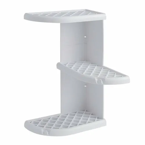 Raft de colț GEDY 8579 Oscar pentru duș 23 x 37,5x 23 cm, plastic ABS, alb
