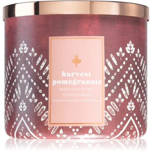 Bath & Body Works Harvest Pomegranate lumânare parfumată  cu uleiuri esentiale 411 g