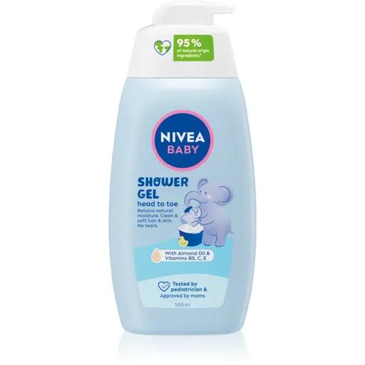 NIVEA BABY gel de dus pentru corp si par 500 ml