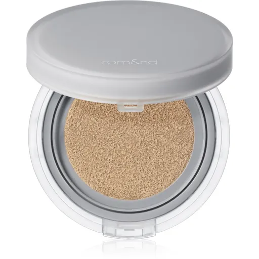 rom&nd Nu Zero Cushion fond de ten lejer, protector și matifiant, în aplicator din burete pentru o piele mai luminoasa culoare 04 Beige 23 15 g
