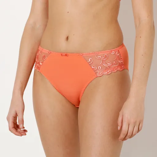 Set de 2 chiloți clasici Sienne de la Confidence Lingerie din microfibră și tul brodat