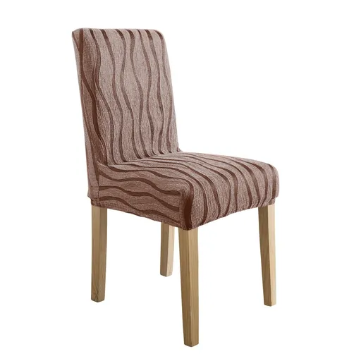 Set de 2 huse flexibile pentru scaune jacquard cu model
		lână