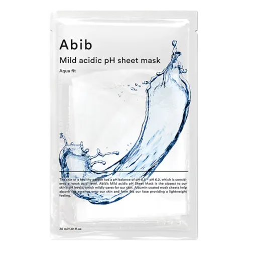 Abib Mască hidratantă Mild Acidic pH Aqua Fit (Sheet Mask) 30 ml
