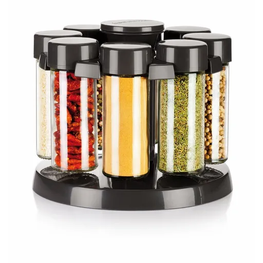 Doze de condimente Tescoma SEASON, cu suport rotativ 8 buc., S