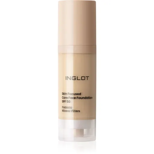 Inglot Skin Focused Care Face Foundation SPF 50 acoperire make-up SPF 50 culoare 301 Light Olive 30 ml