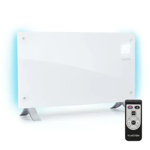 Klarstein Bornholm Curved Ambient, încălzitor cu convecție, 1000/2000 W, alb